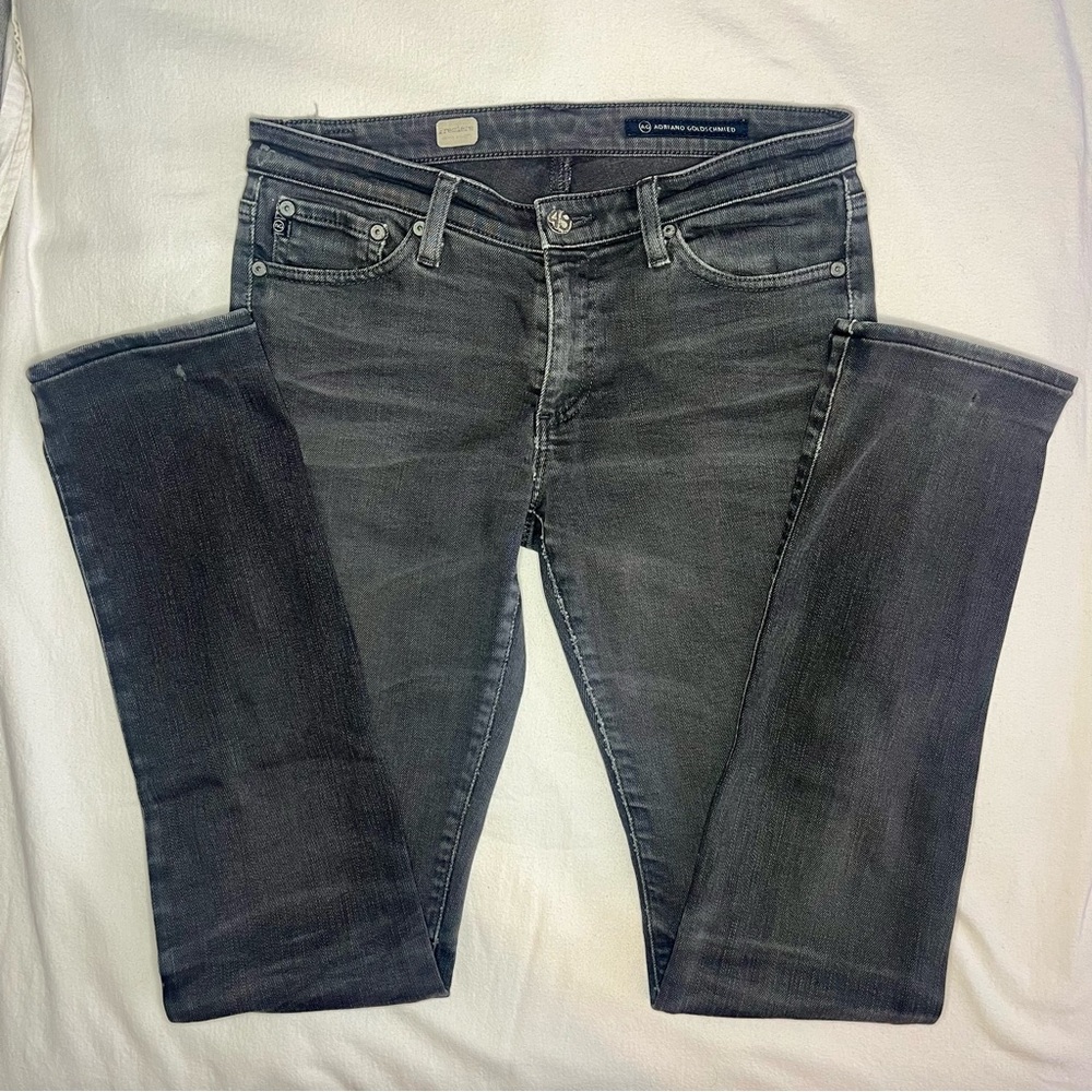AG Adriano Goldschmied Black Distressed Skinny Jeans!